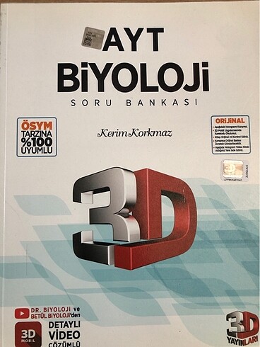 3D ayt biyoloji soru bankası