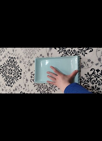 Beden yeşil Renk Keramika servis tabağı kahvaltı -yemek