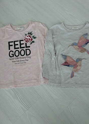 2 adet waikiki uzun kol t shirt