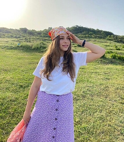 TRENDYOLMİLLA Lila Desenli Etek