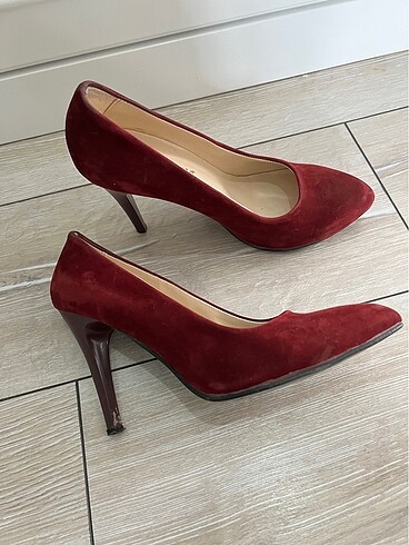 Diğer Kadife Stiletto ayakkabı