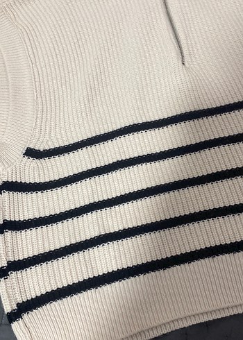 Yüksek Yakalı Kolsuz Triko Kadın Kazak - Görsel 2