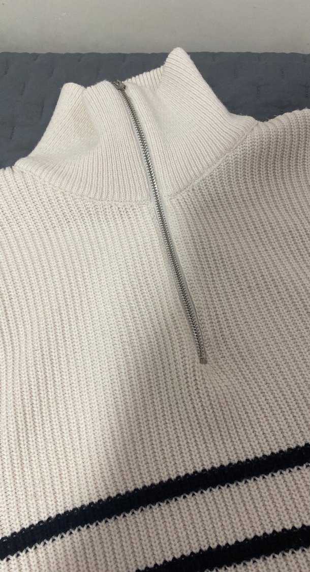 Yüksek Yakalı Kolsuz Triko Kadın Kazak - Görsel 3