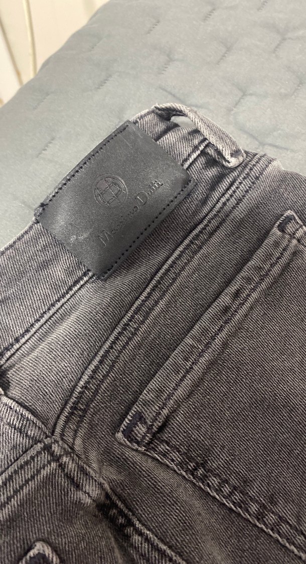 Gri Kadın Kot Pantolon - Orta Bel Dar Kesim - Görsel 4