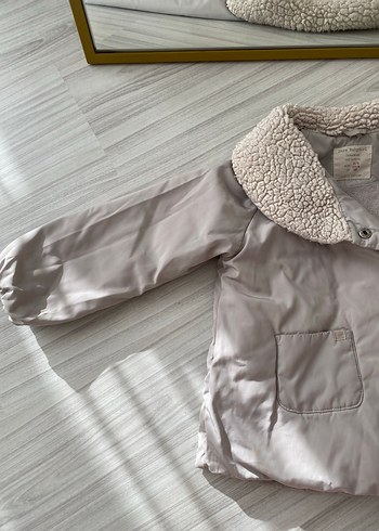 Zara Düğmeli Gri Kız Çocuk mont 2-3 yaştır