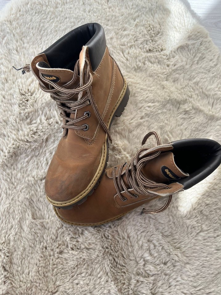 Kahverengi Kadın Süet  Bot - Görsel 4