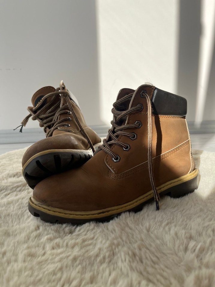 Kahverengi Kadın Süet  Bot - Görsel 3