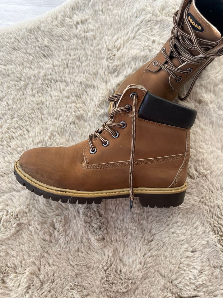 Kahverengi Kadın Süet  Bot - Görsel 2