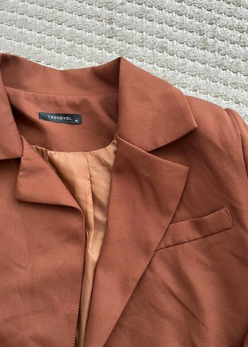 Crop blazer ceket - Görsel 3