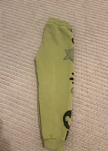 Erkek Çocuk haki Baskılı Bol Kesim Eşofman - Görsel 2