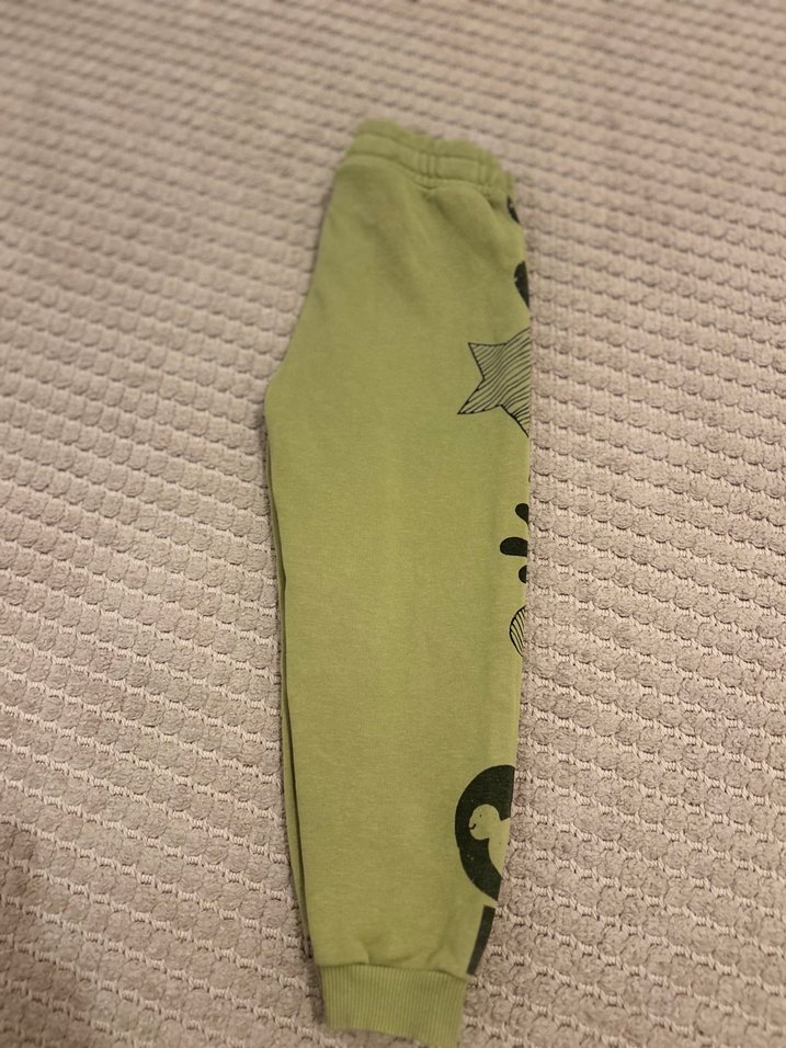 Erkek Çocuk haki Baskılı Bol Kesim Eşofman - Görsel 2