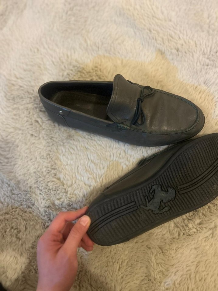 Gri Deri Erkek Loafer - Görsel 3