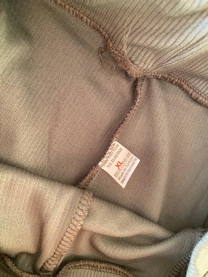 Kadın Bej Pilili Dar Kesim Midi Kumaş Pantolon - Görsel 4