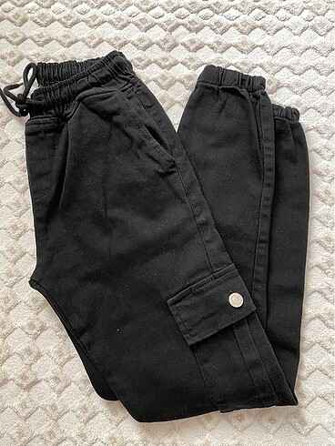 Gabardin canvas kargo pantolon