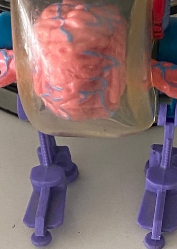 Mor ve Gri Robot Figürü - Görsel 2