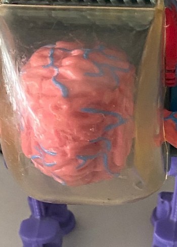 Mor ve Gri Robot Figürü - Görsel 3