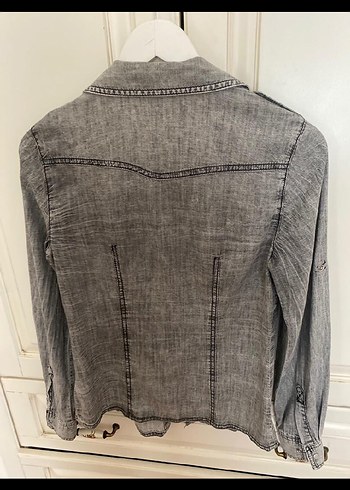 Gri spor gömlek - Görsel 5