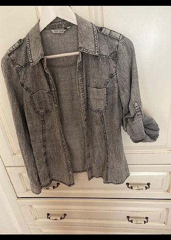 Gri spor gömlek - Görsel 4