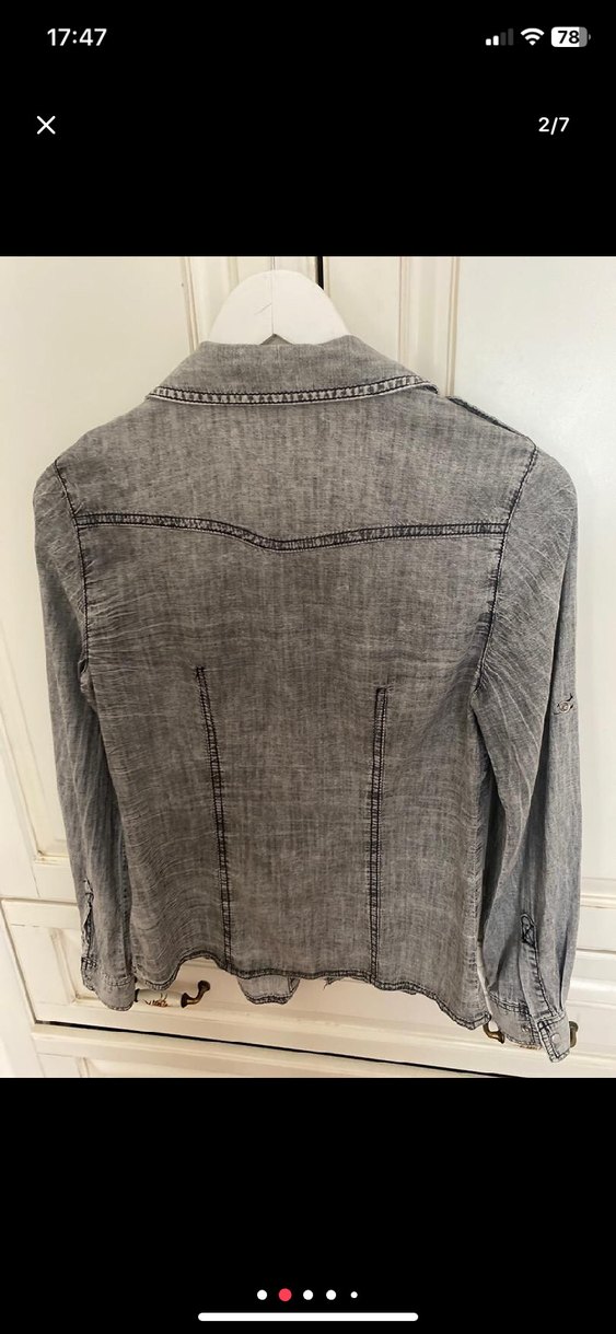 Gri spor gömlek - Görsel 5