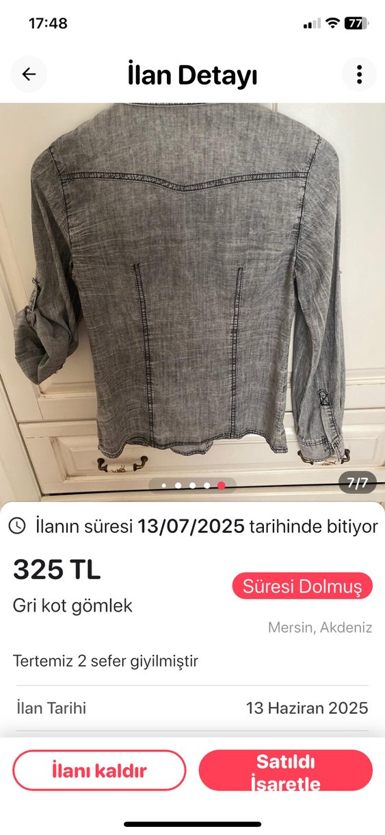 Gri spor gömlek - Görsel 3