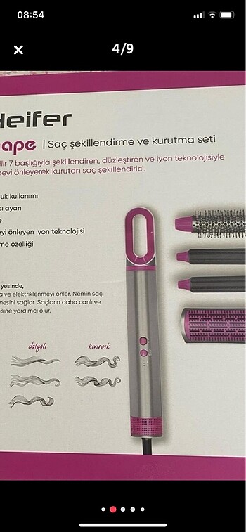 Saç kurutma ve şekillendirici - Görsel 9