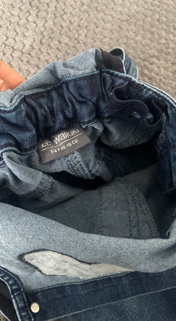 Kızlar için Nakışlı Kot Tulum - Görsel 3