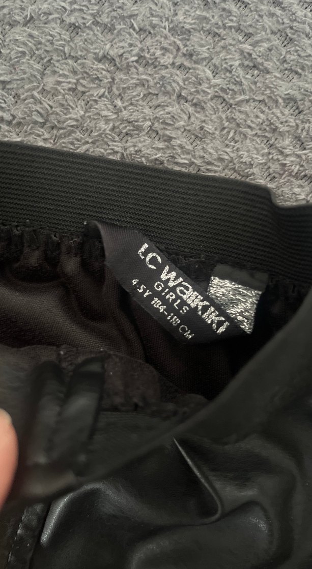 Kemerli Siyah Deri Mini Etek - Görsel 2