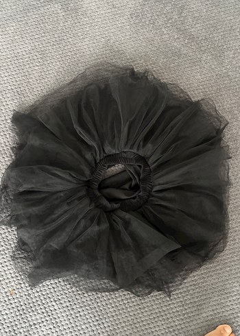 Kız Çocuk Siyah Fırfırlı tüllü Etek - Görsel 2