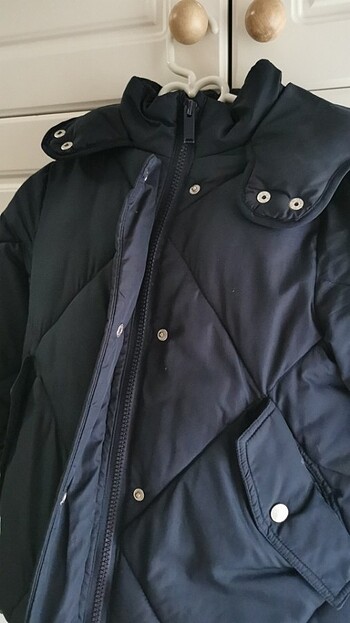 7 Yaş Beden lacivert Renk Zara lacivert kız çocuk montu