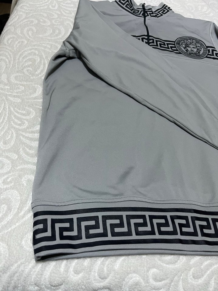 Gri Erkek Uzun Kollu Spor Sweatshirt - Görsel 4