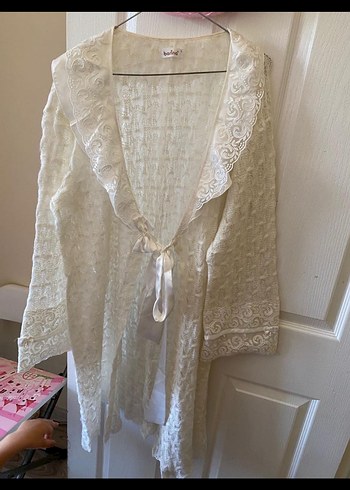 Nakışlı Bohem Beyaz Midi Kadın Elbise - Görsel 2