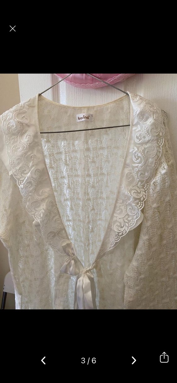 Nakışlı Bohem Beyaz Midi Kadın Elbise - Görsel 3