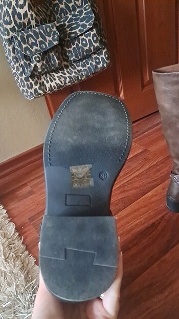 36 Beden kahverengi Renk Uzun çizme