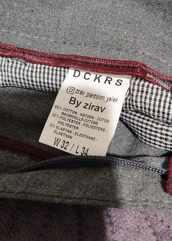 Gri Baskılı Erkek Pantolon, Fermuarlı, Regular Fit