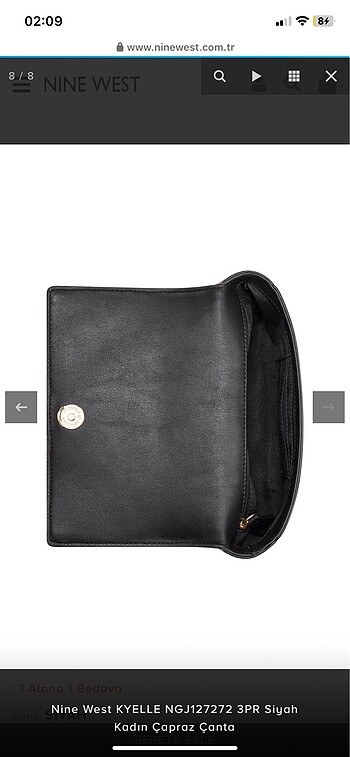  Beden siyah Renk Nine west