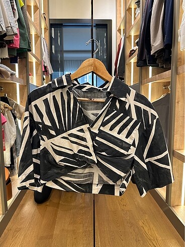 Zara Zara crop gömlek