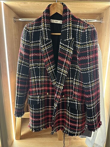 Mango Mango tüvit gold düğmeli blazer