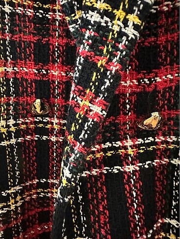 xs Beden Mango tüvit gold düğmeli blazer