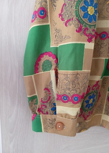 Zara Bohem Desenli Düğmeli Kadın Gömlek