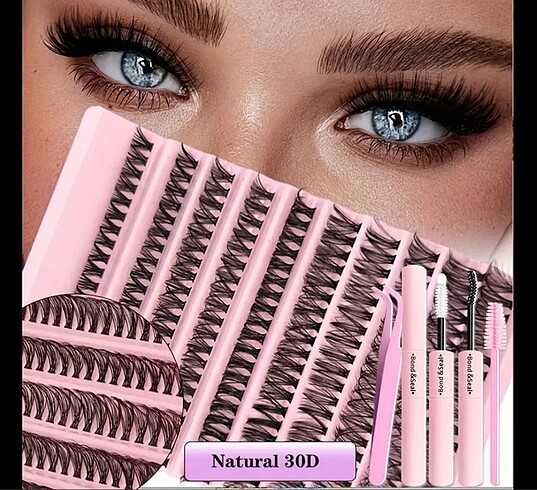 40D ORTA NATURAL KİRPİK SETİ