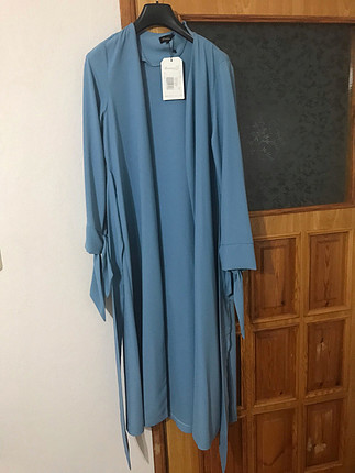 Önü açık krep Abay?a hırka 