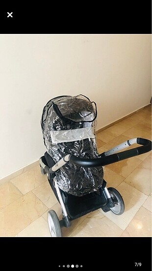 Diğer Beden siyah Renk Prego ikiz bebek arabasi