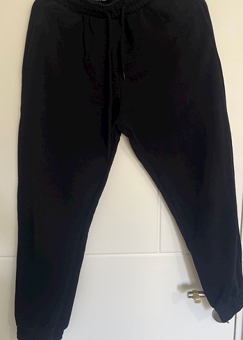 Siyah Rahat Kesim Kadın Eşofman Altı - Görsel 2