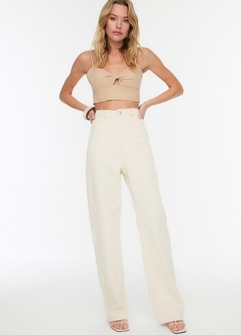 Kadın wide leg jean