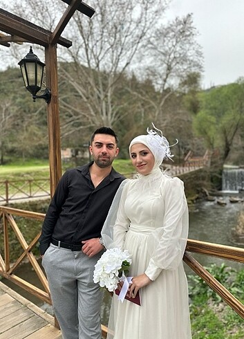 38 Beden Tesettür nikah elbisesi