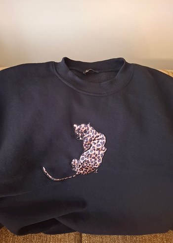 Leopar Desenli Siyah swit salaş - Görsel 3