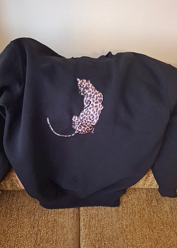 Leopar Desenli Siyah swit salaş - Görsel 2