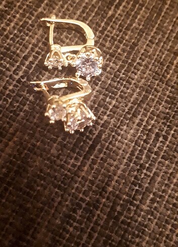 American Vintage 18k altın kaplama küpe yeni ürün