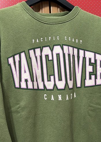 s Beden Yeşil Baskılı Kadın Sweatshirt