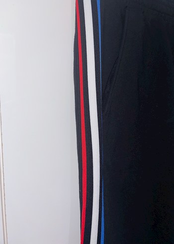 Erkek Siyah Fitilli Eşofman Altı - Görsel 3